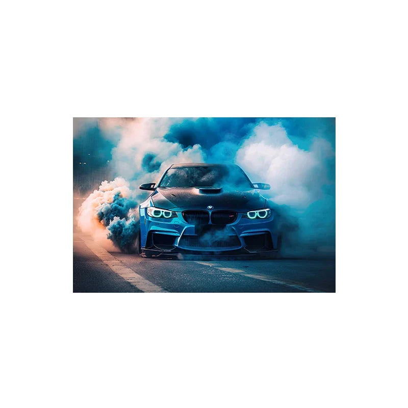 Large Size Retro Sports Car Poster Classic Luxury Racing Graffiti Canvas Painting Supercar Watercolor Wall Art Room Home Decor