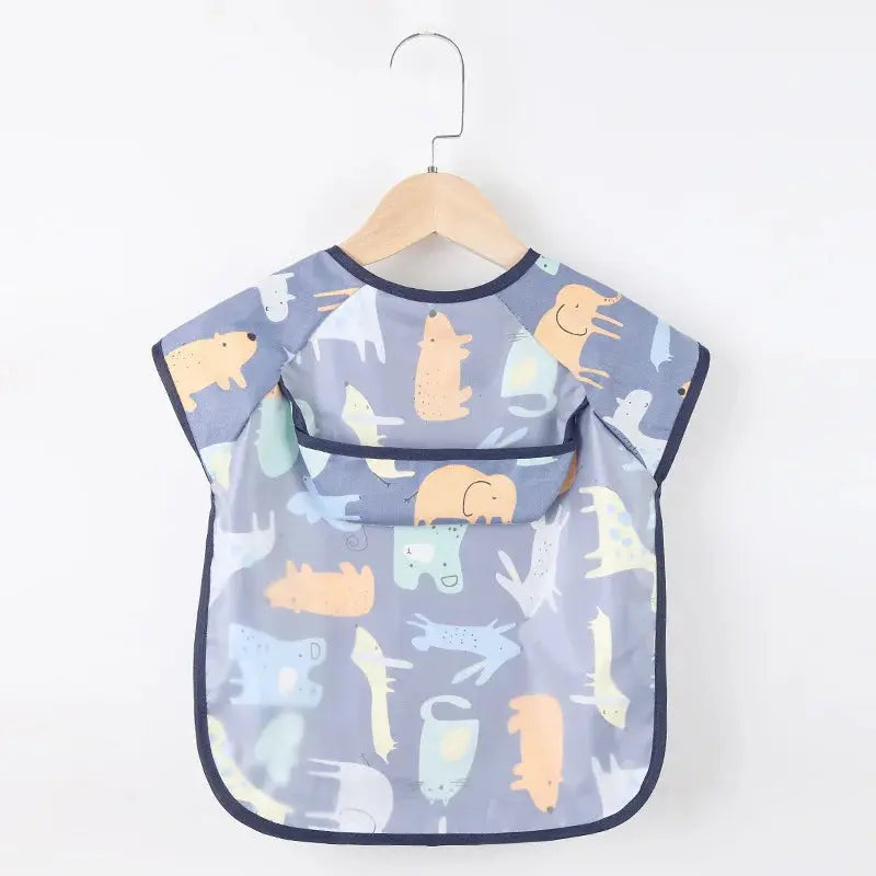 Baby Kids Long Sleeve Scarf Waterproof Apron