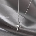 925 Sterling Silver Cross Pendants Female Necklaces Women Luxury Quality Jewelry Exquisite Elegant Charms Accessories Argent 925