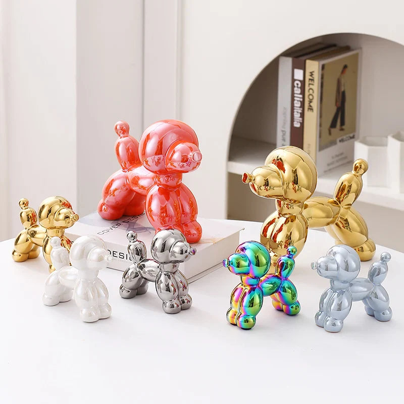 Ceramic Guest Dog Figurine Home Decor room Decoration Accessories Office Nordic Animal Decorative Sculptures  Figurines