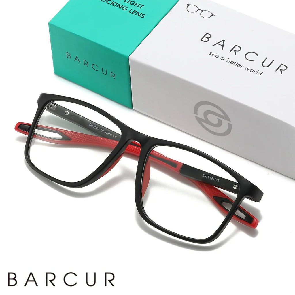 Ultra-light sports reading glasses with transparent HD lenses