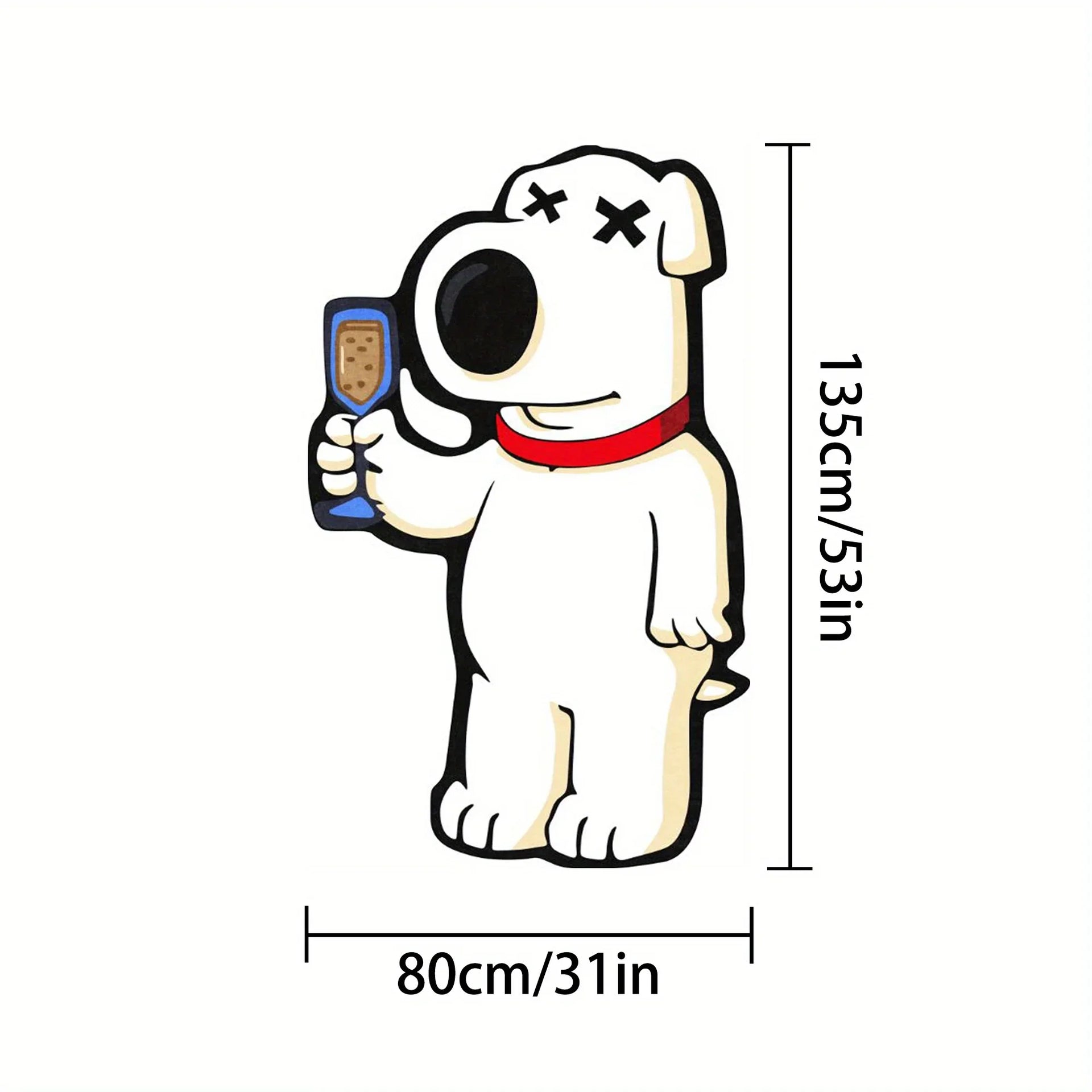 VIKAMA Cartoon Bear Carpet Irregular Carpet Full Body Mirror Carpet Rug For Bedroom Live Room Soft Bedside Rug Home Decoration