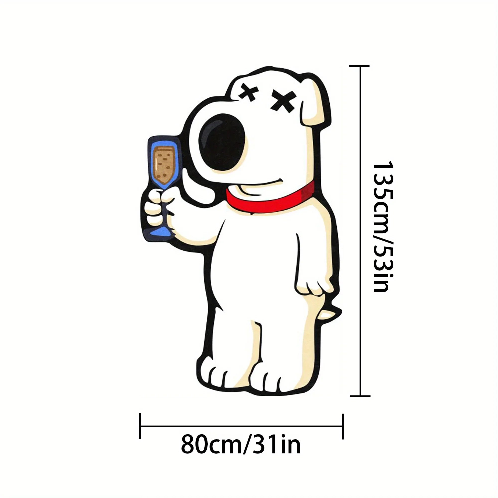 VIKAMA Cartoon Bear Carpet Irregular Carpet Full Body Mirror Carpet Rug For Bedroom Live Room Soft Bedside Rug Home Decoration
