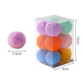 12-Piece Colorful Stretch Plush Pom Pom Cat Ball Toy Set
