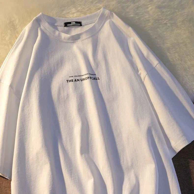Men's Summer Letter Print T-Shirt