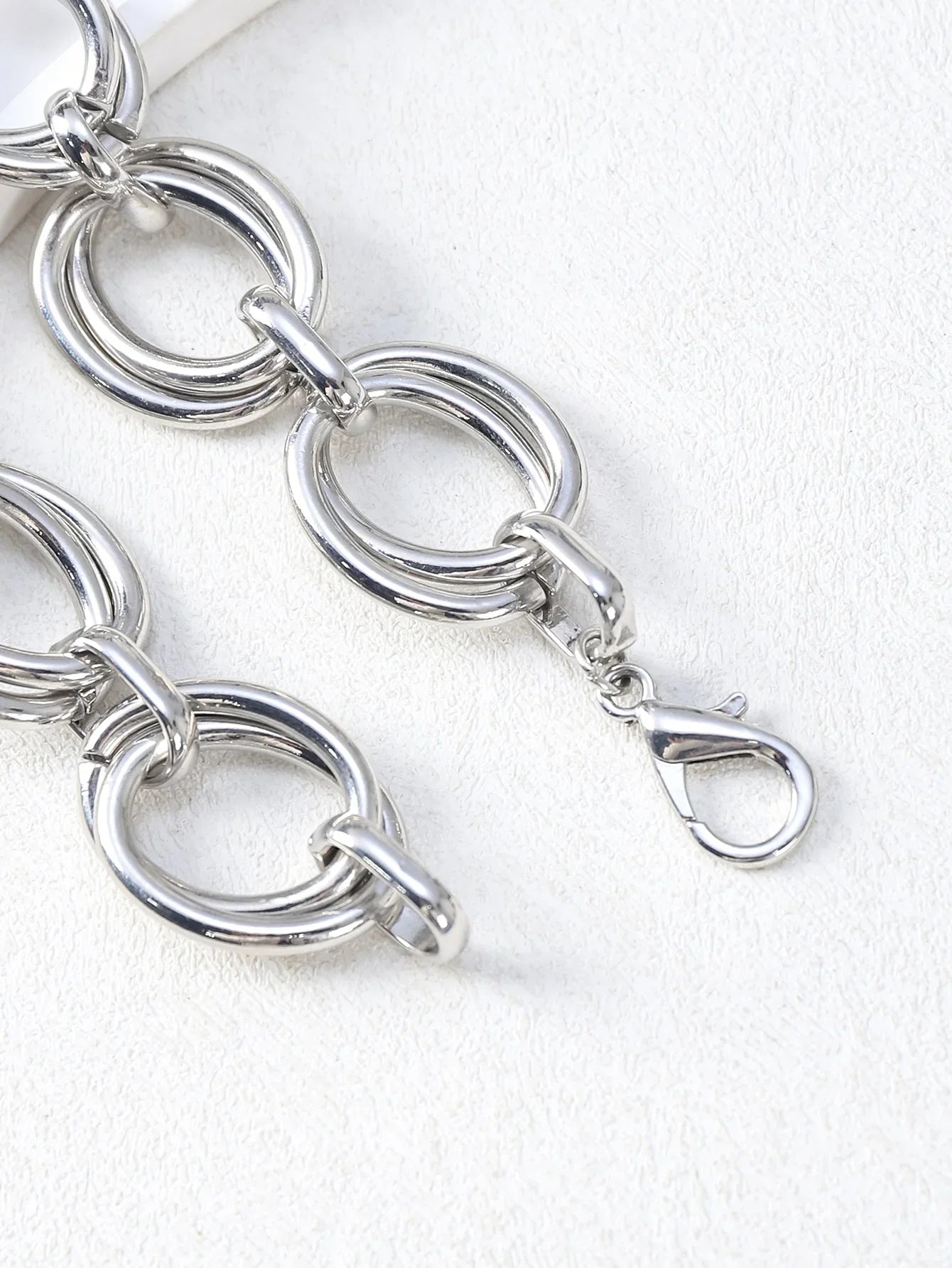 Never Fade Stainless Steel Oval Links Chain Bracelets for Women Girls, Dainty Simple Minimalist Metal Links Wristband