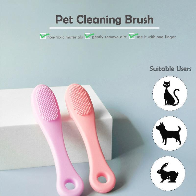 Soft Silicone Finger Toothbrush for Pet Dental Care