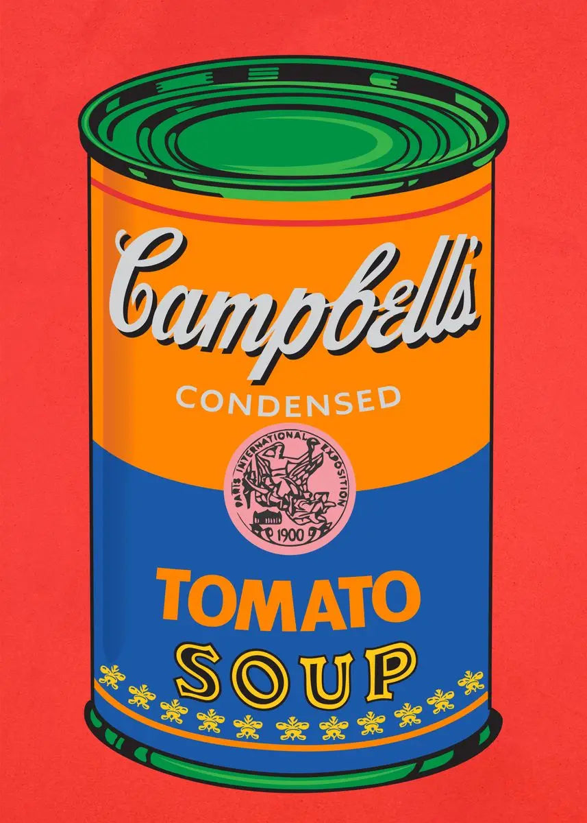 Andy Warhol Pop Art Tomato Soup Poster Canvas Painting Vintage Kitchen Art Aesthetic Decor Home Room Wall Decoration Retro Decor