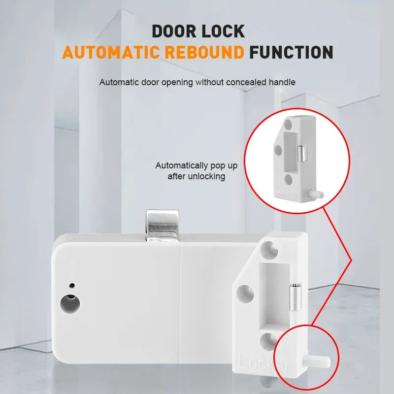 Invisible Magnetic Cabinet Lock – Hidden RFID Drawer Lock
