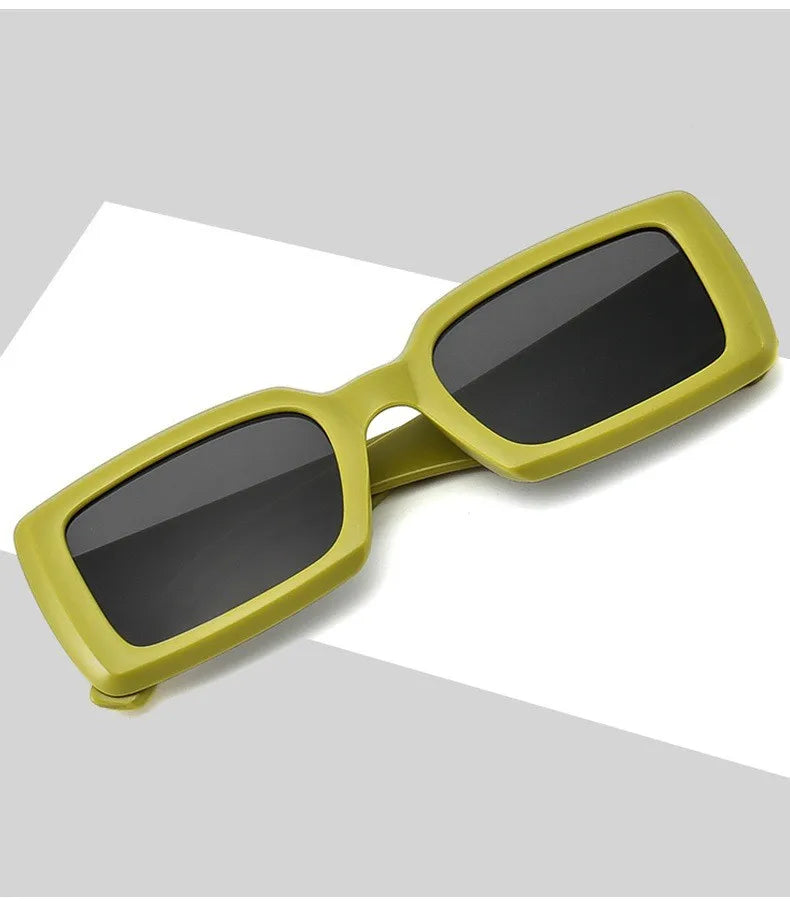 Women's Small Rectangle Sunglasses Modern Outdoor Travel Shades - Image 6