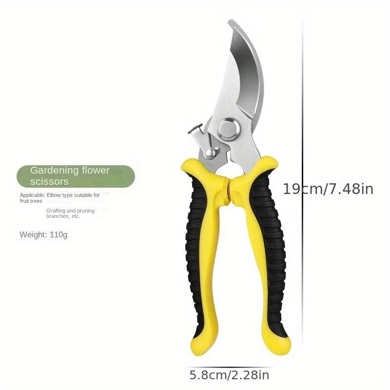 Heavy Duty Garden Pruning Scissors, Sharp Bypass Pruning Shears for Plants
