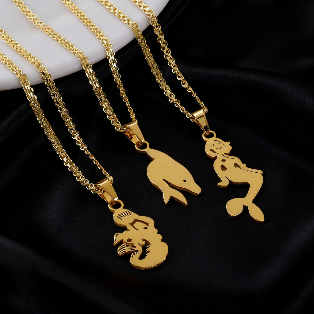 luxury stainless gold letter necklace for women high quality stainless steel Minimalist letters for necklace Daily wear Gift