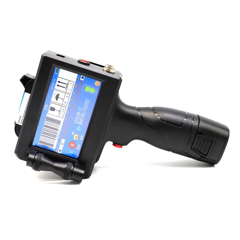 Handheld Inkjet Label Printer – QR Bar Batch Code & Expiry Date Printer