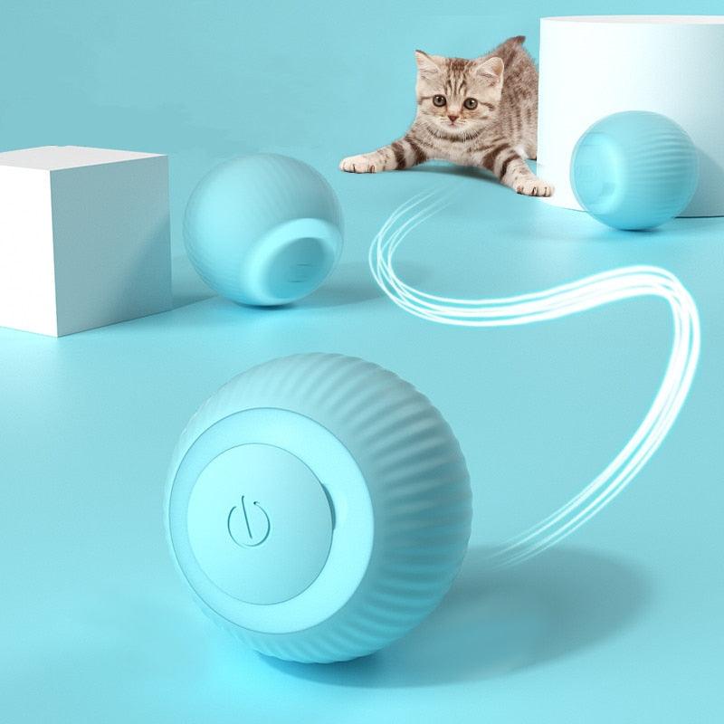 Smart Automatic Rolling Cat Toy Ball – USB Rechargeable