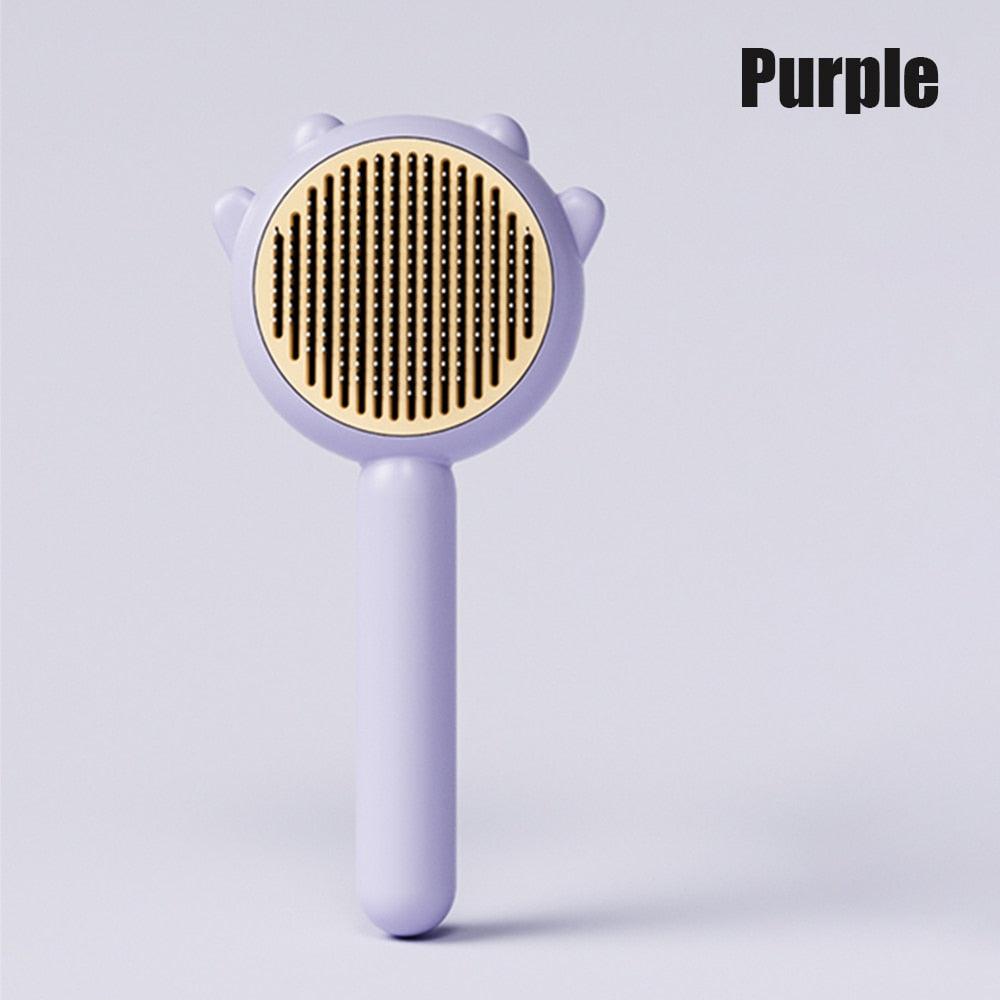 Self-Cleaning Pet Grooming Brush for Dogs and Cats - 140° Comb
