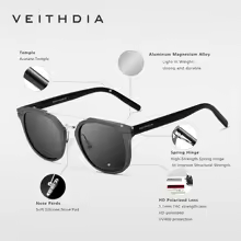 Retro Steampunk Round Polarized Sunglasses with UV400 Protection