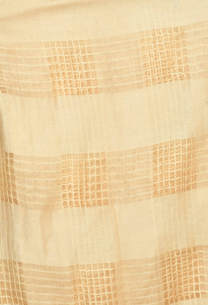 Golden Window Dupatta in Cotton with Geometric Pattern