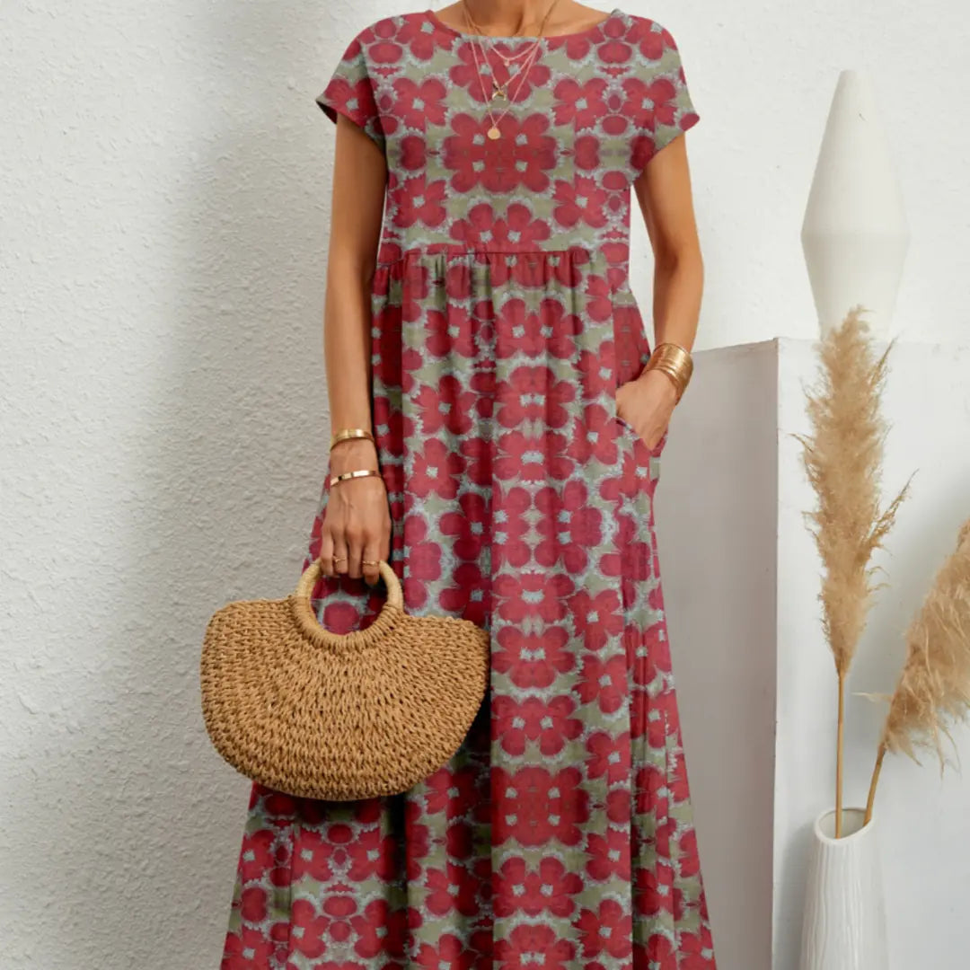 Women's Loose Cotton Linen Sleeveless Summer Dress