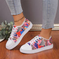 Low Top Floral Canvas Shoes for Women - Breathable Design
