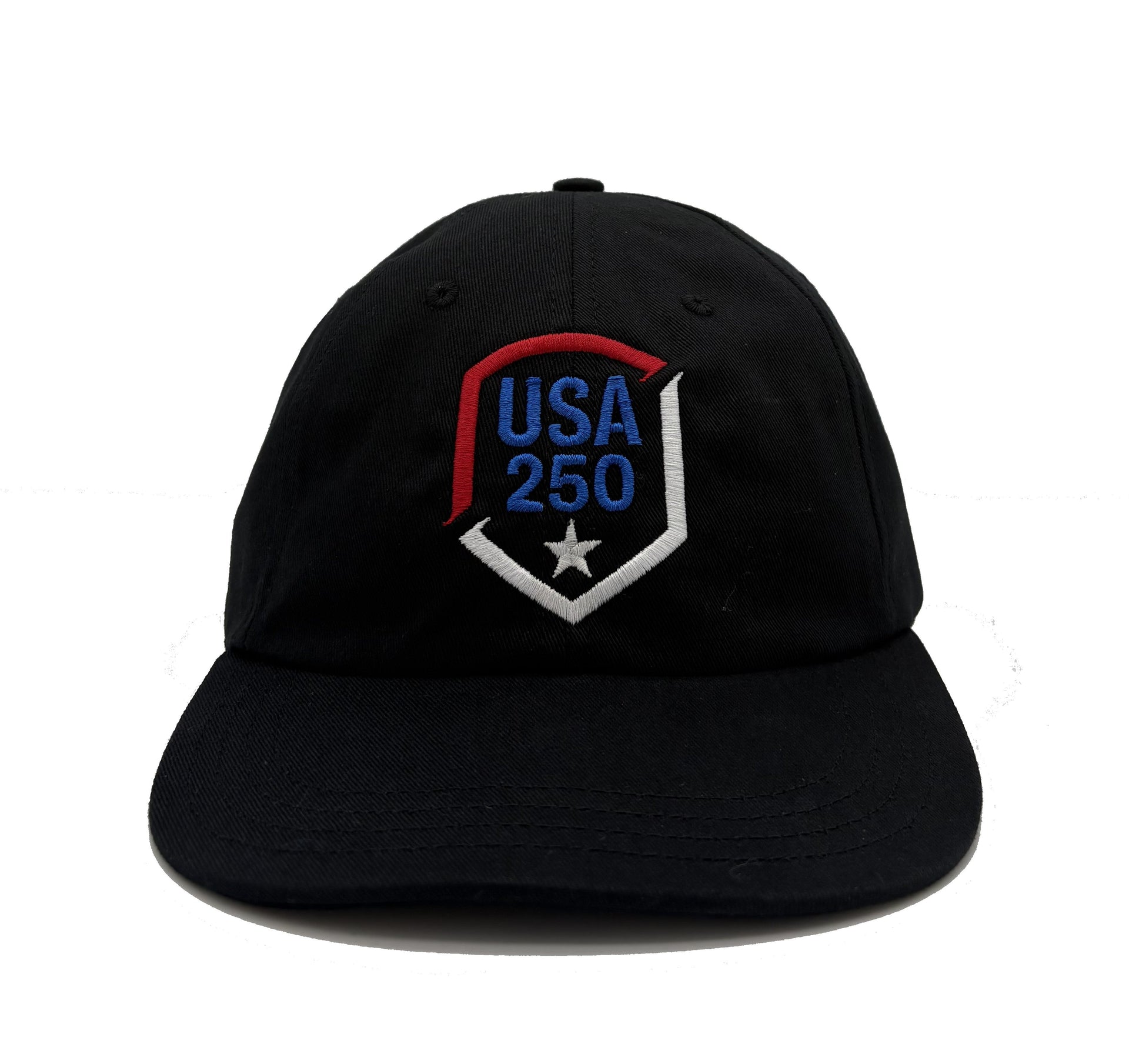 USA 250 Shield Baseball Cap - Dad Cap Style - Made in the USA