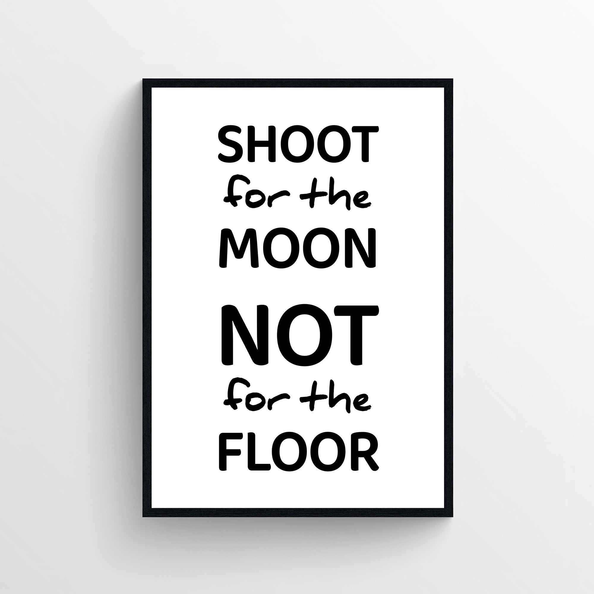 Shoot For The Moon Bathroom Poster