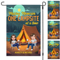Making Memories One Campsite At A Time Personalized Custom Camping Couple Garden Flag C728