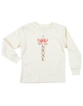 Love Blocks Bow Organic Kids T-Shirt Long Sleeve