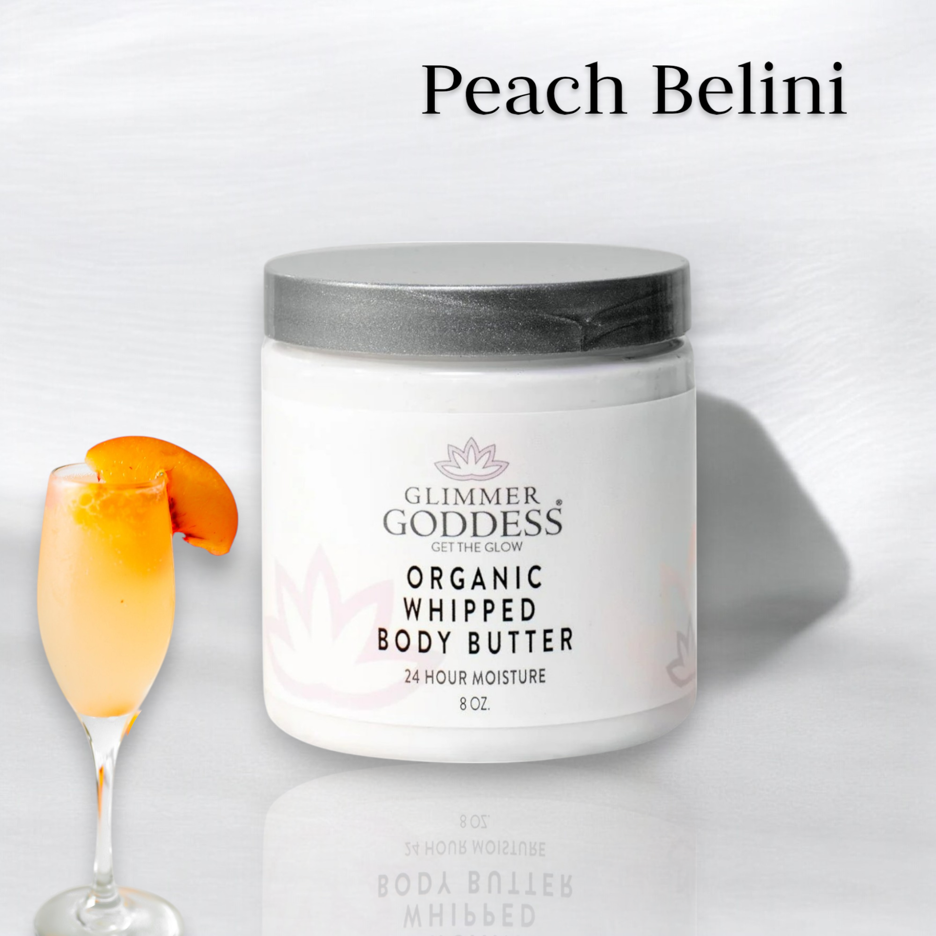 Organic Whipped Body Butter – Peach Bellini Refreshing Moisturizer