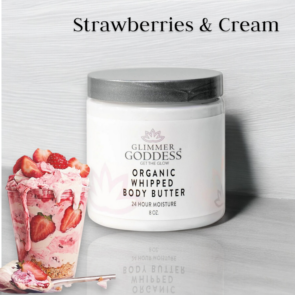 Organic Whipped Body Butter - Strawberries & Cream