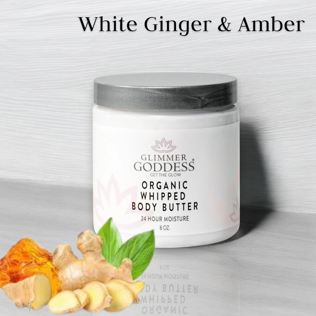 Organic Whipped Body Butter - White Ginger & Amber