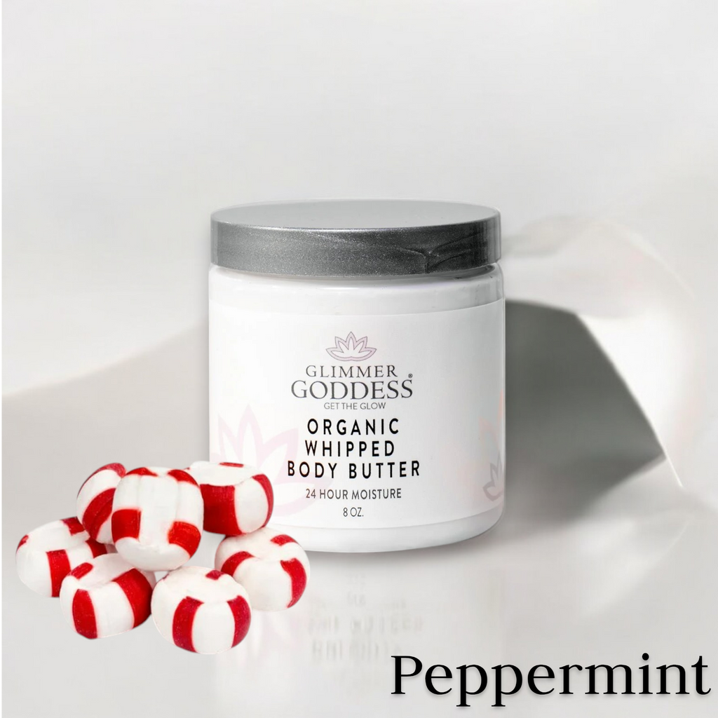 Organic Whipped Body Butter Peppermint Vanilla - Deep Hydration
