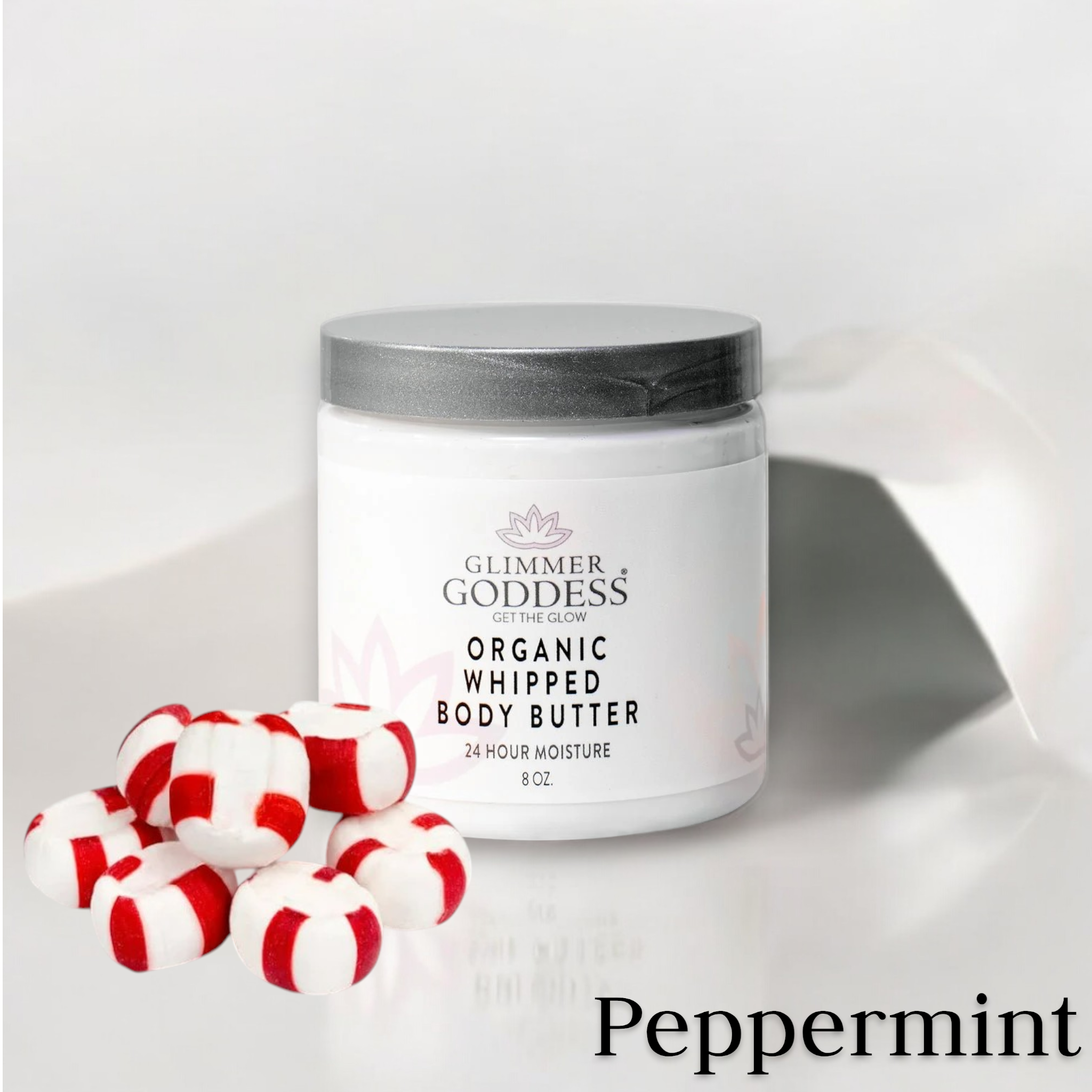 Organic Whipped Body Butter Peppermint Vanilla - Deep Hydration