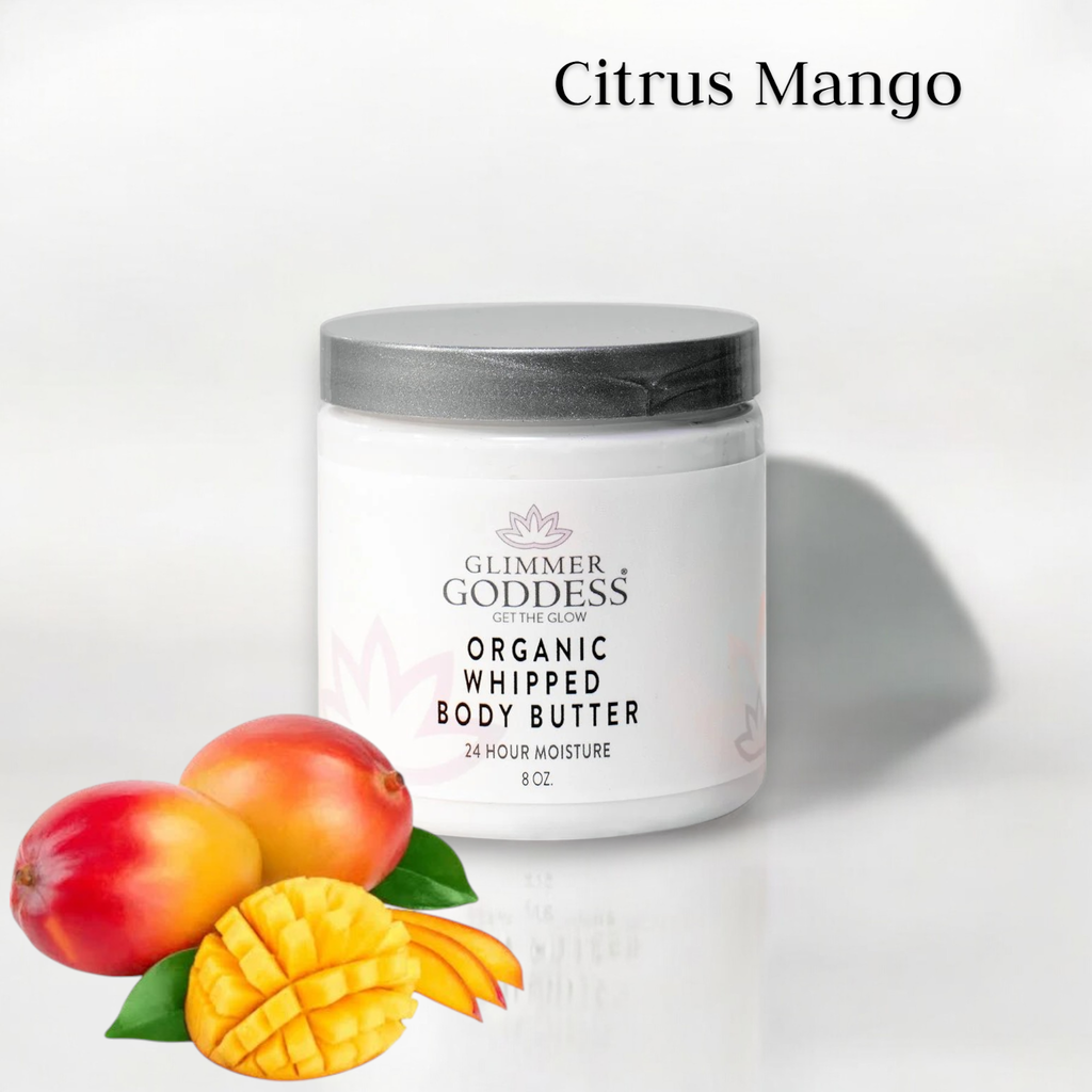 Organic Whipped Body Butter Citrus Mango - 24 Hour Moisture