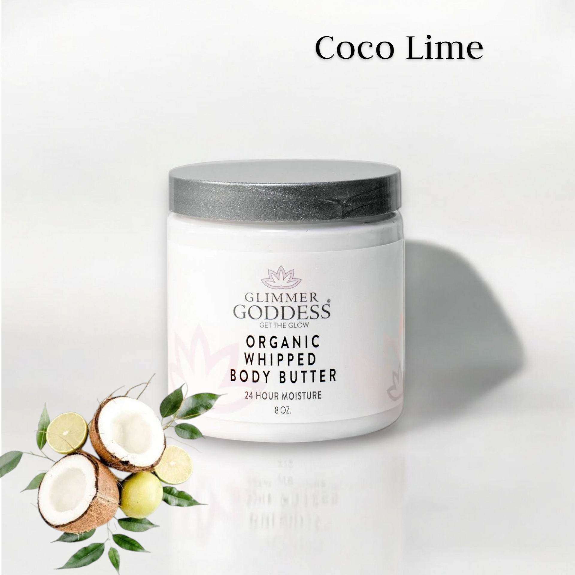 Organic Whipped Body Butter Coconut Lime - 24 Hour Moisture