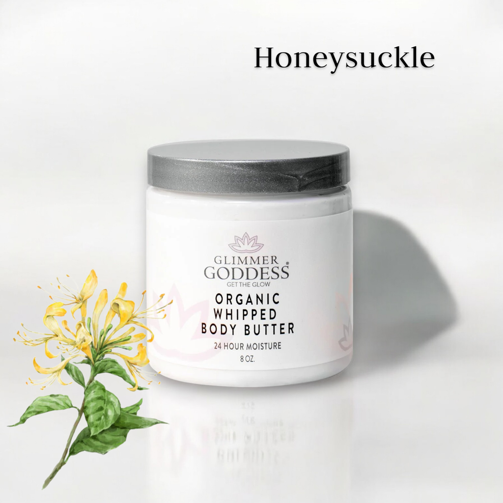 Organic Whipped Body Butter – Honeysuckle Deep Hydration Moisturizer