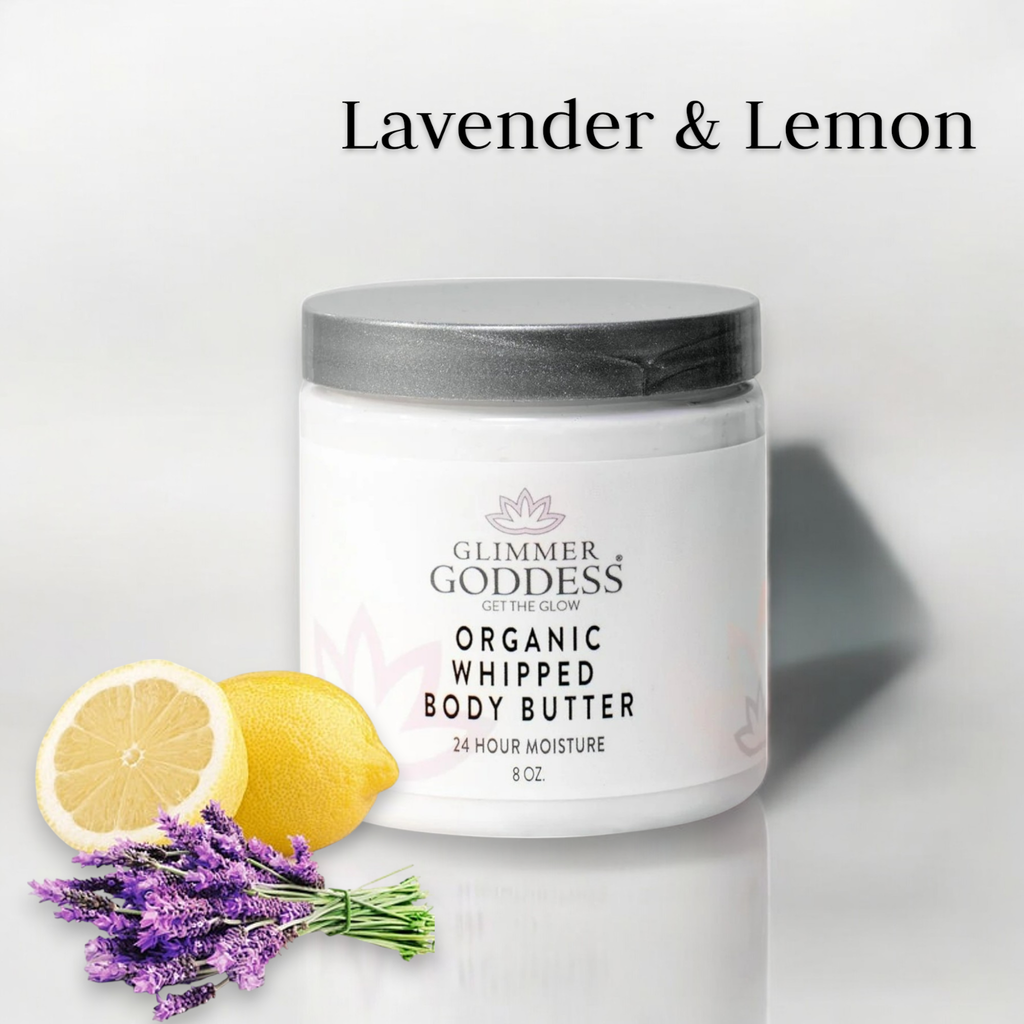 Organic Whipped Body Butter – Lavender Lemon Moisturizing Cream