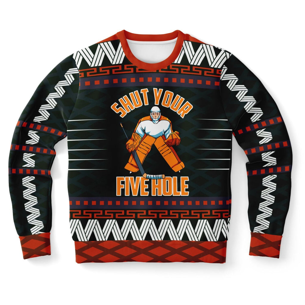 Shut Your Five Hole Christmas Sweatshirt