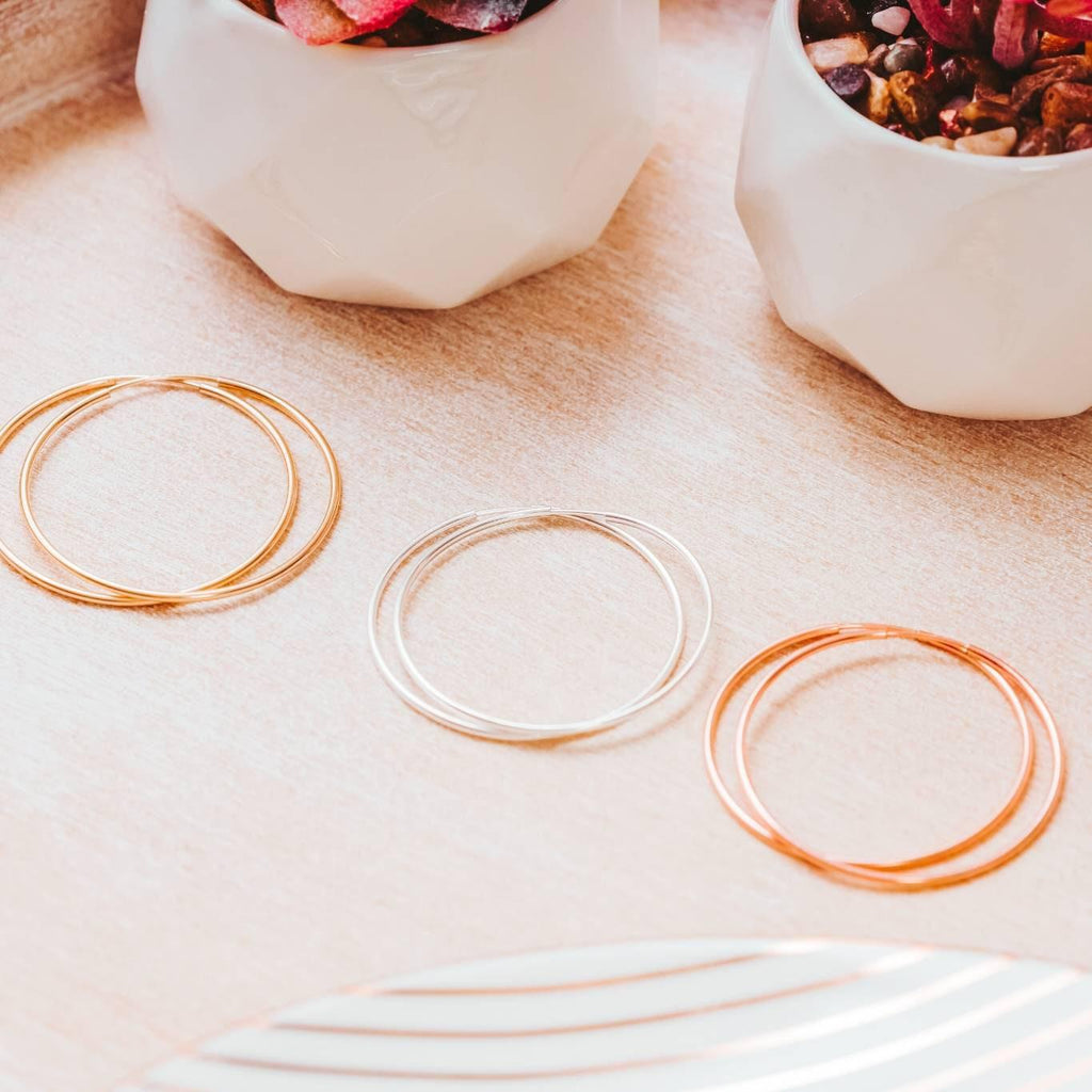 Silver Hoop Earrings