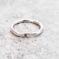 Sterling Silver Initial Stacking Ring