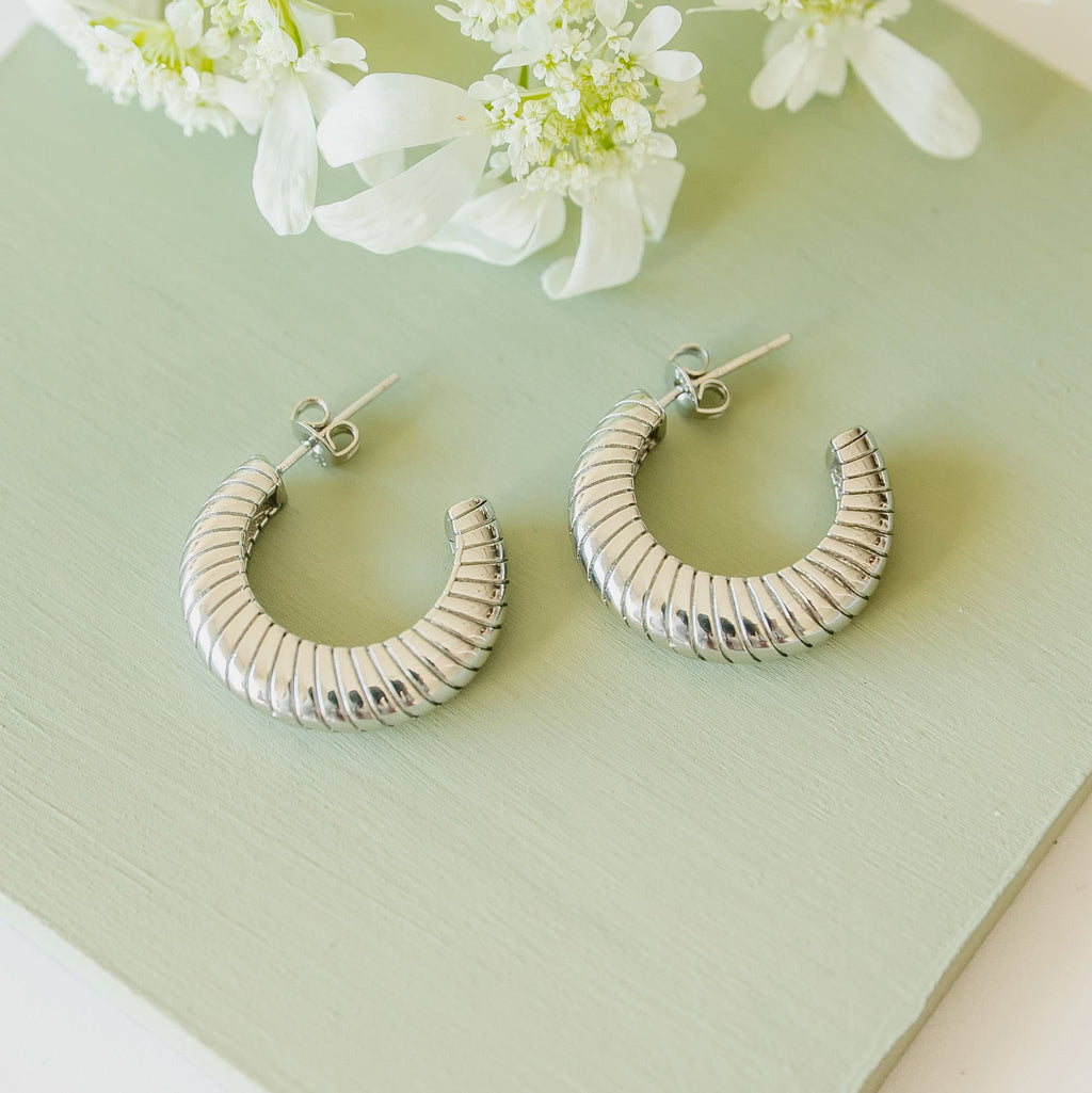 Silver Remi Hoop Earrings