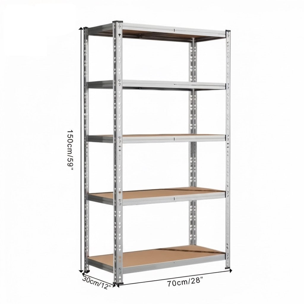 Industrial Heavy Duty Garage Shelving Rack, 2000lb Steel Shelf