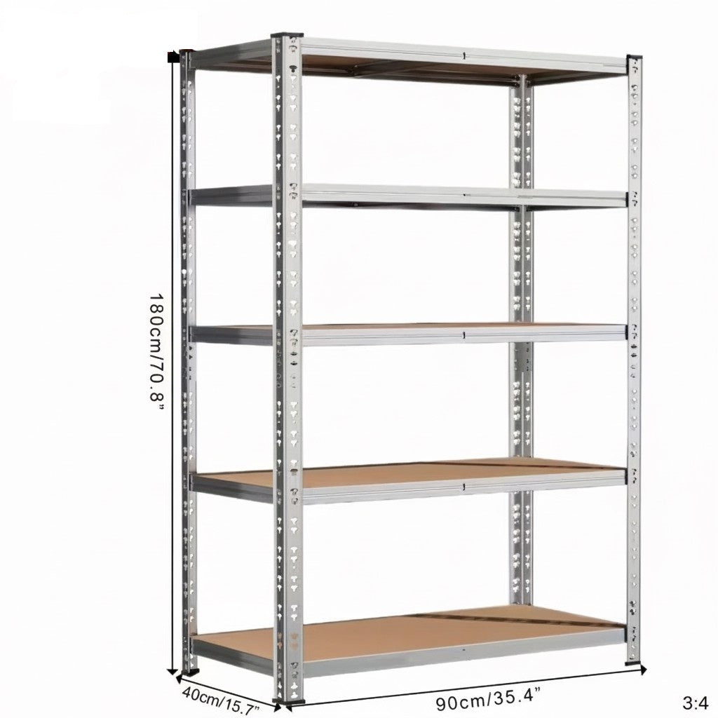 Industrial Heavy Duty Garage Shelving Rack, 2000lb Steel Shelf