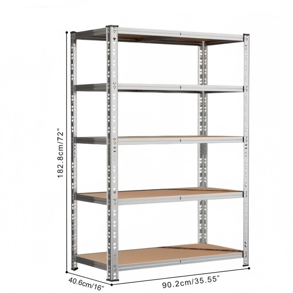 Industrial Heavy Duty Garage Shelving Rack, 2000lb Steel Shelf