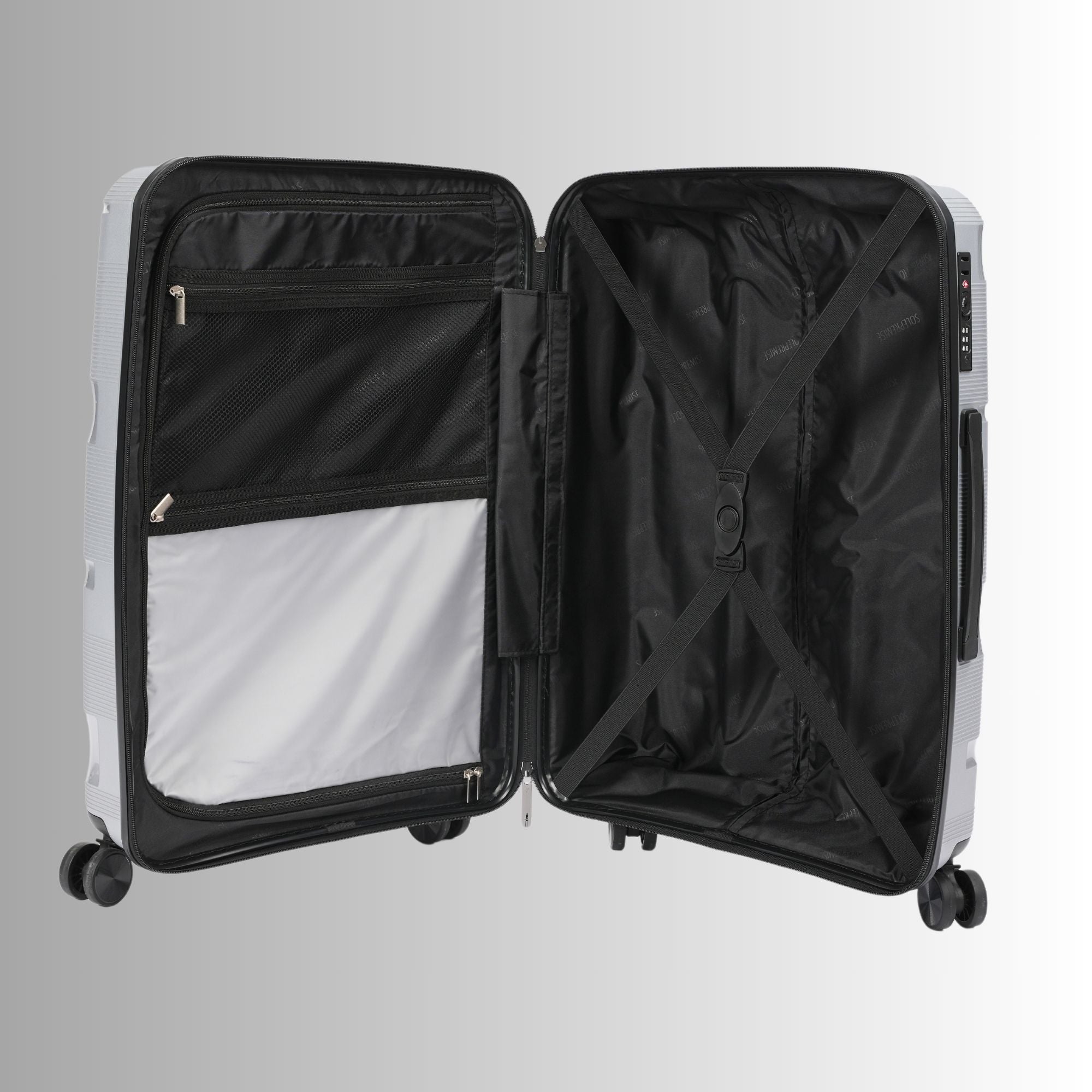 28-inch Silver Hardcase Roller Luggage