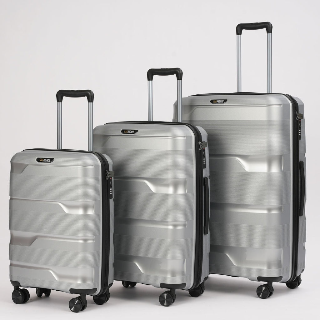 24-inch Silver Hardcase Roller Luggage