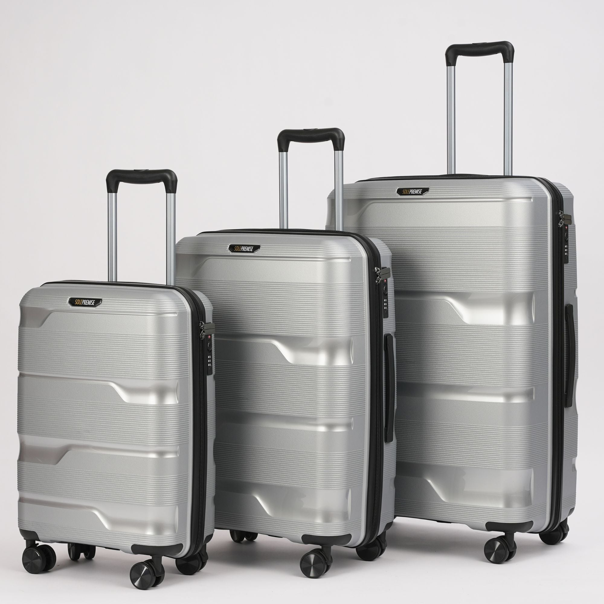 24-inch Silver Hardcase Roller Luggage