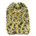 Simple Slouch Hat | 100% Wool Black + Yellow