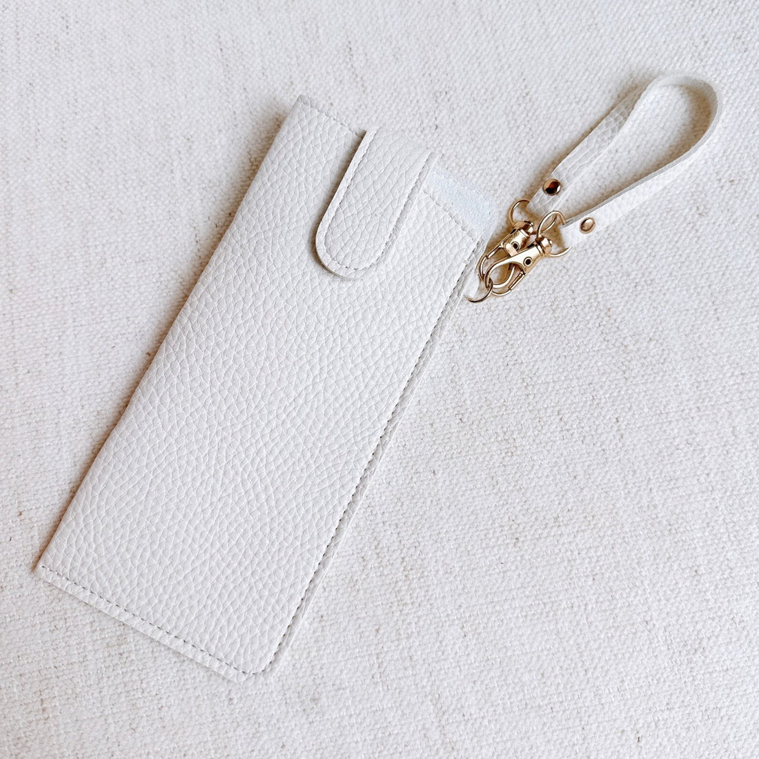 Simply Button Up Glass Case Bag Charm