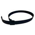 Single layer tactical EDC belt in black with YKK plastic buckle