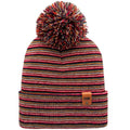 Haakwear Traditional Pom Pom Beanie, Multi Color Knit Winter Hat, Made in USA